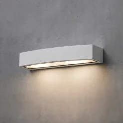Ideal Lux ulkoseinälamppu Andromeda, valkoinen, leveys 45 cm, E27