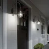 Ideal Lux ulkoseinävalaisin Cima, antrasiitti, metallia, korkeus 46 cm