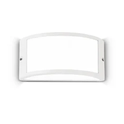 Ideal Lux ulkoseinävalaisin Rex 1, valkoinen, alumiini, IP44, E27