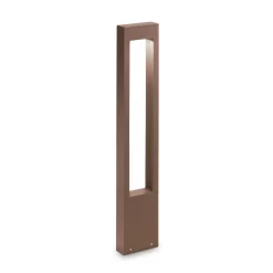 Ideal Lux Vega polkuvalaisin, ruskea, alumiini, korkeus 80 cm