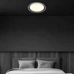 Ijus LED-kattovalaisin, valkoinen/antrasiitti, Ø 43 cm, muovia