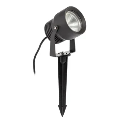 Irina LED-ulkovalaisin, maadoituspiikki, pistoke, harmaa, metallia