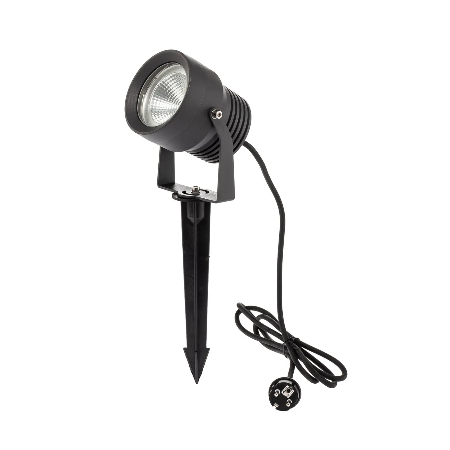 Irina LED-ulkovalaisin, maadoituspiikki, pistoke, harmaa, metallia