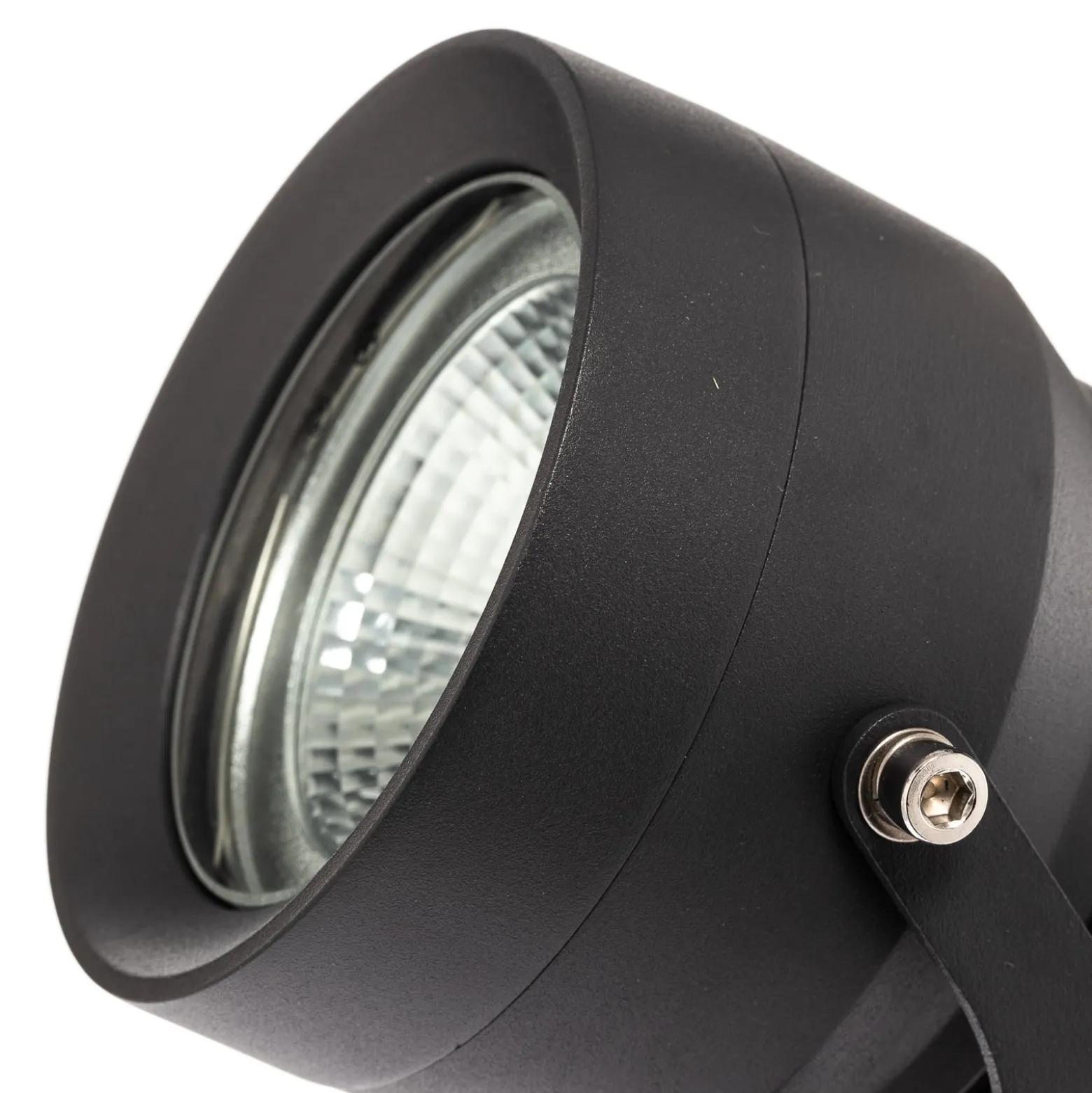 Irina LED-ulkovalaisin, maadoituspiikki, pistoke, harmaa, metallia