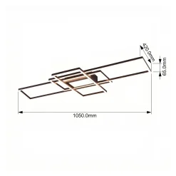 Irvine LED-kattovalaisin 3 000-6 500 K, antrasiittia