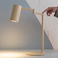 It's about RoMi pöytälamppu Bilbao, beige, korkeus 48 cm
