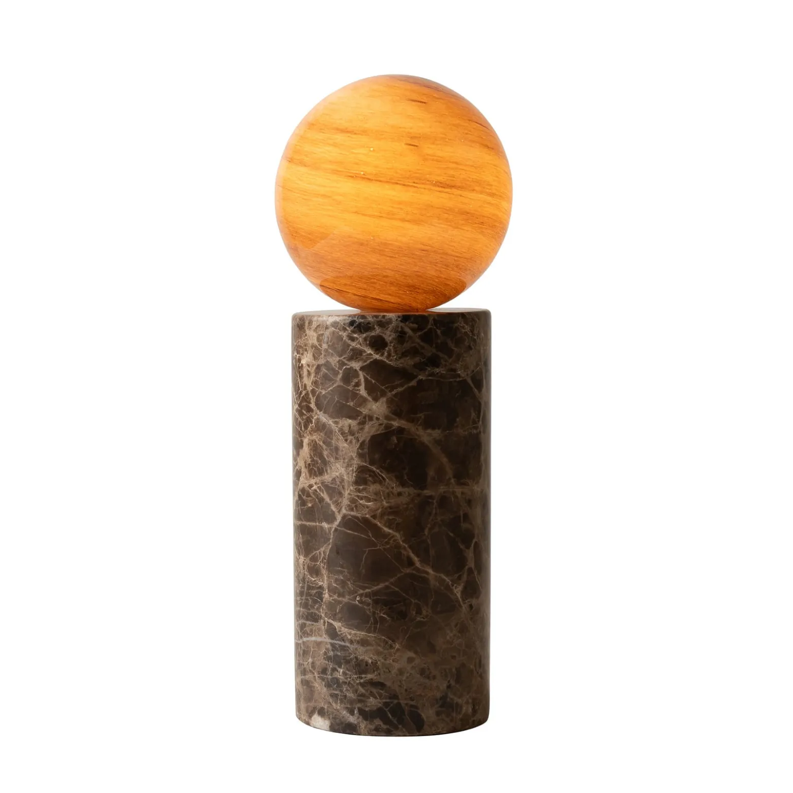 It's about RoMi pöytälamppu Tivoli, ruskea, korkeus 33 cm