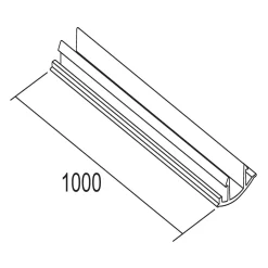 Ivela LKM kiskon suojus, musta, pituus 100 cm