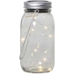 Jamjar - kaunis aurinkokäyt. koristevalaisin, lasi