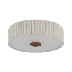 Jannie-kattovalaisin, luonnonvärinen, pellava, 3-lamppuinen, Ø 50 cm, E27