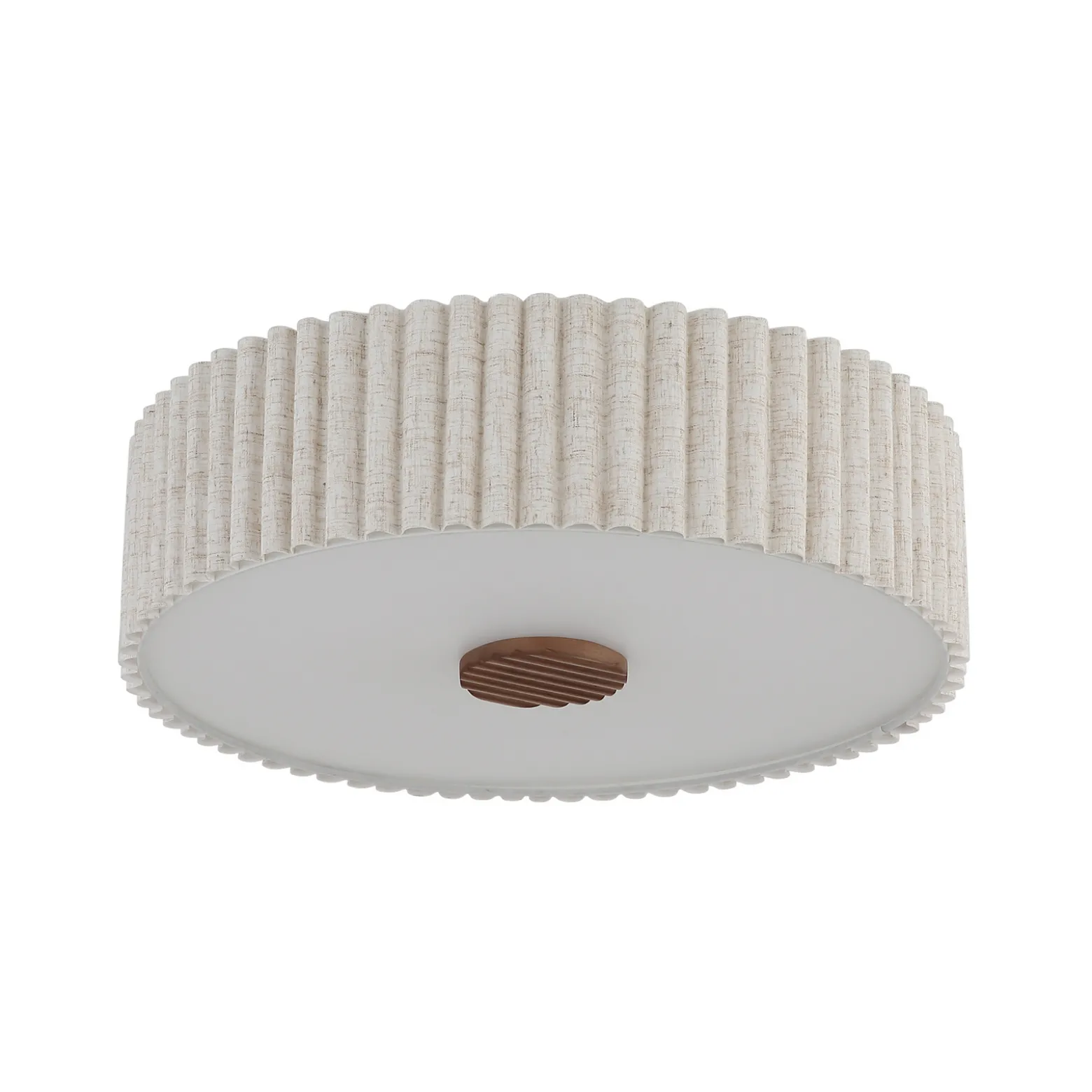 Jannie-kattovalaisin, luonnonvärinen, pellava, 3-lamppuinen, Ø 50 cm, E27