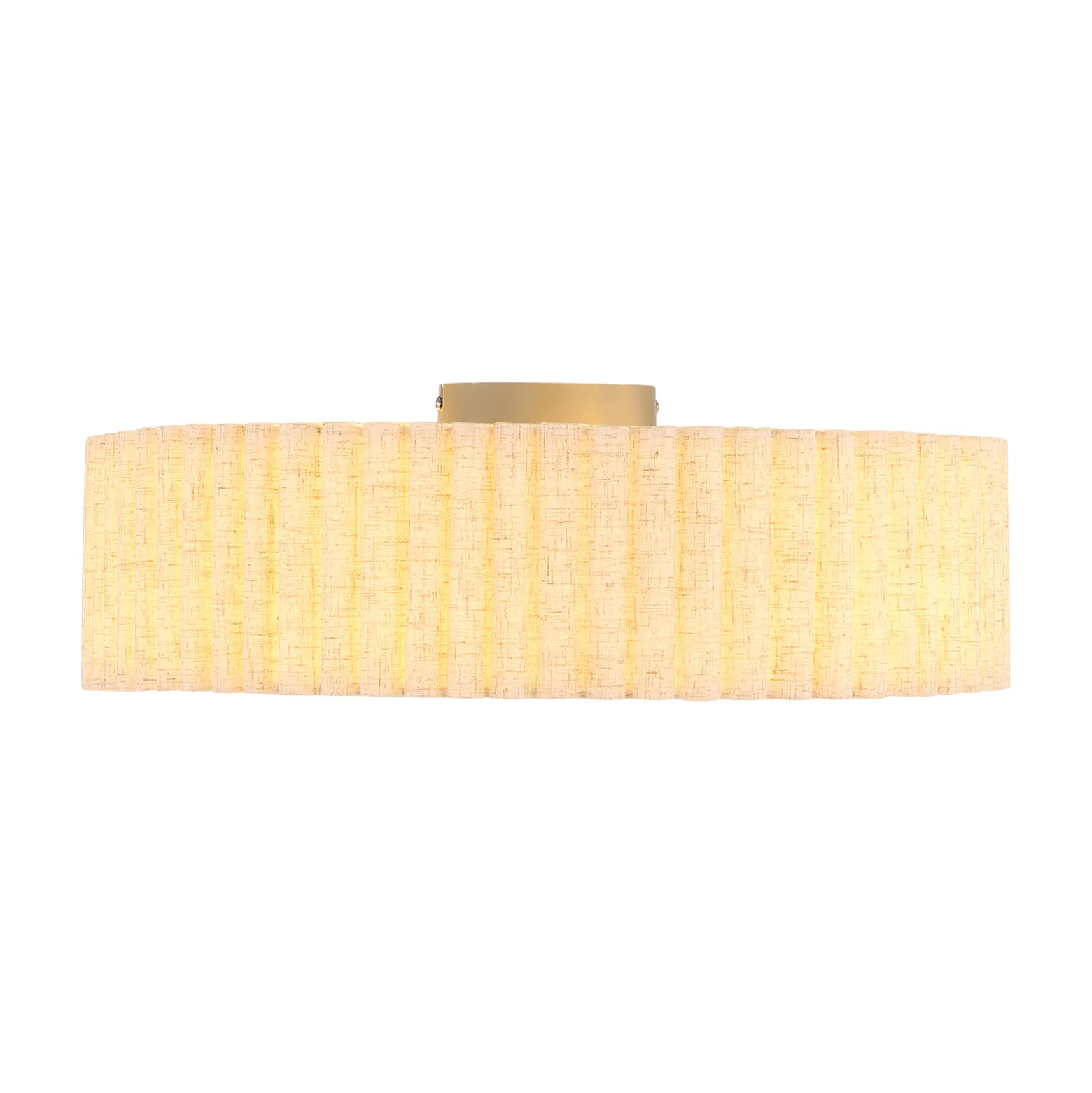 Jannie-kattovalaisin, luonnonvärinen, pellava, 3-lamppuinen, Ø 50 cm, E27