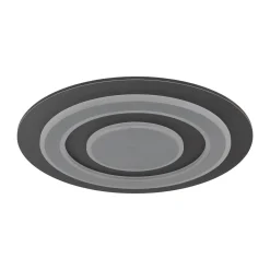 Jayden LED-kattovalaisin, Ø 48 cm, antrasiitti/harmaa, metallia