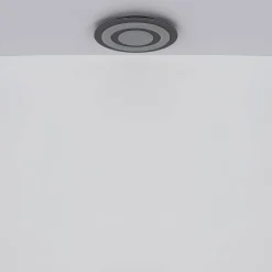 Jayden LED-kattovalaisin, Ø 48 cm, antrasiitti/harmaa, metallia