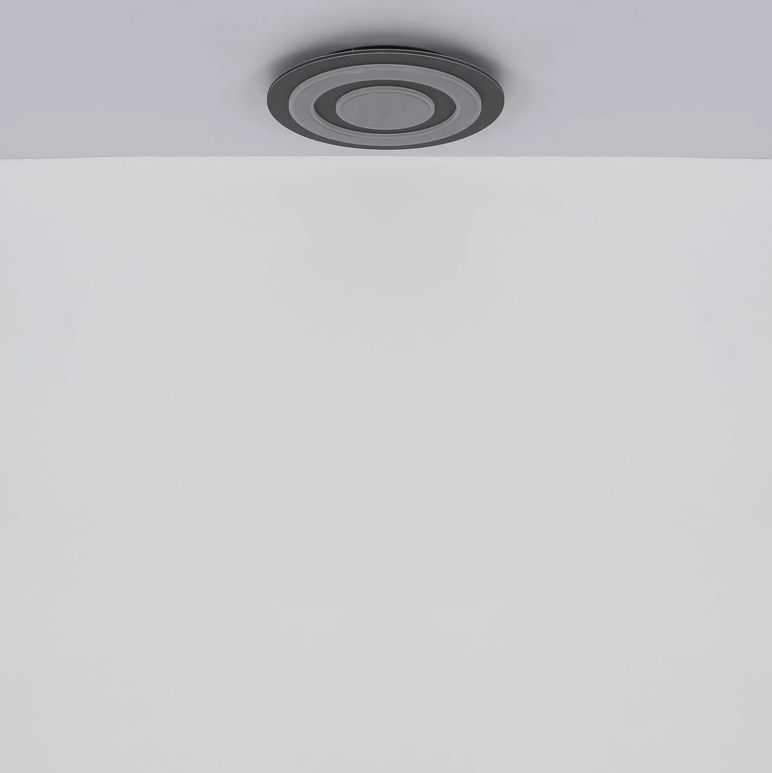 Jayden LED-kattovalaisin, Ø 48 cm, antrasiitti/harmaa, metallia