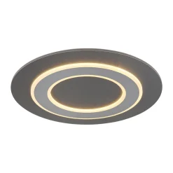 Jayden LED-kattovalaisin, Ø 48 cm, antrasiitti/harmaa, metallia