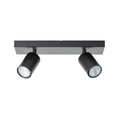 Jello kattovalaisin, pituus 32 cm, musta, 2-valoinen, metallia