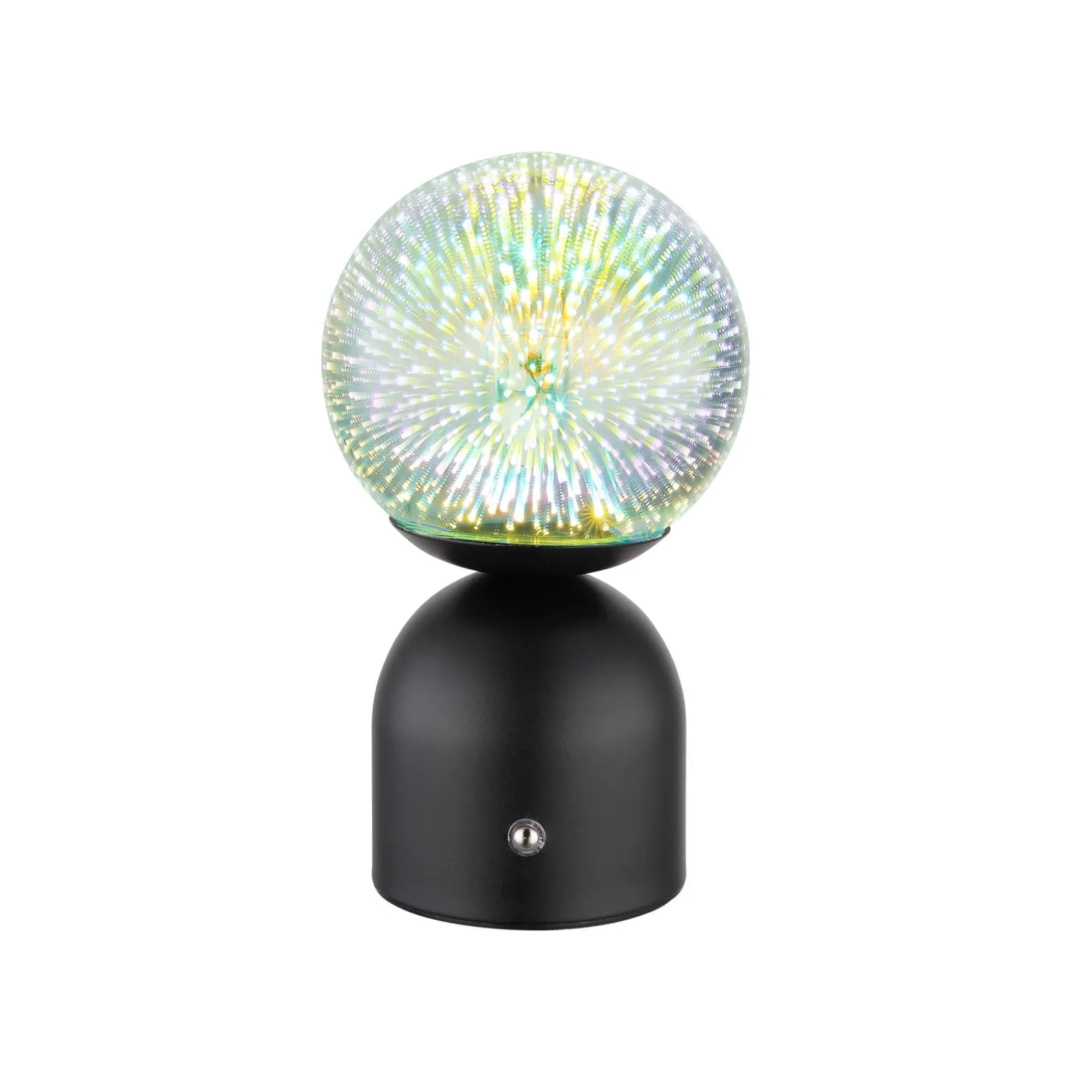Julsy LED ladattava pöytävalaisin, musta, 3D, korkeus 21 cm, CCT