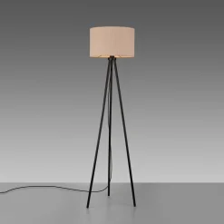 JUST LIGHT. Lattiavalaisin Green Duro, tekstiili, kolmijalka, beige