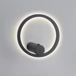 JUST LIGHT. LED-akkuinen seinävalaisin Archie, musta, 3 000 K