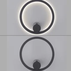 JUST LIGHT. LED-akkuinen seinävalaisin Archie, musta, 3 000 K