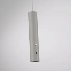 JUST LIGHT. LED-akku-riippuvalaisin Attach, harmaa-beige, rauta