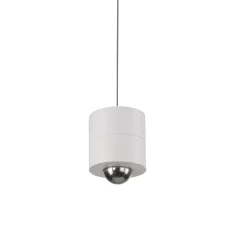 JUST LIGHT. LED-akku-riippuvalaisin Attach, valkoinen, rauta