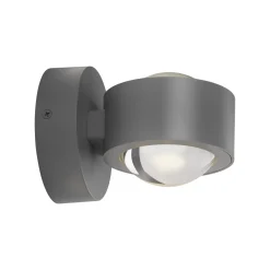 JUST LIGHT. LED-akkuseinävalaisin Chia hopea, rauta, 3 000 K