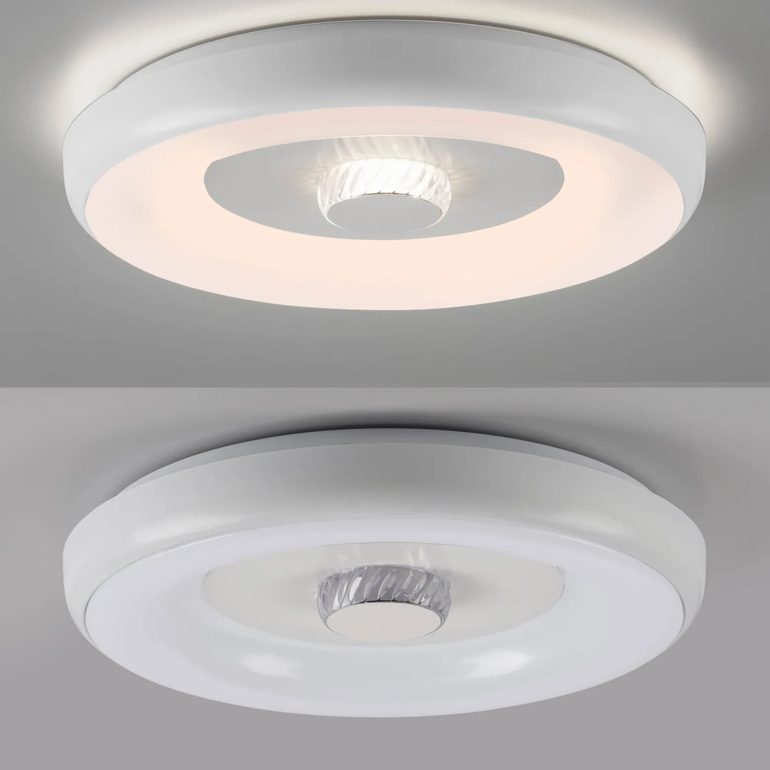JUST LIGHT. LED-kattovalaisin LOLAsmart Vertigo, valkoinen