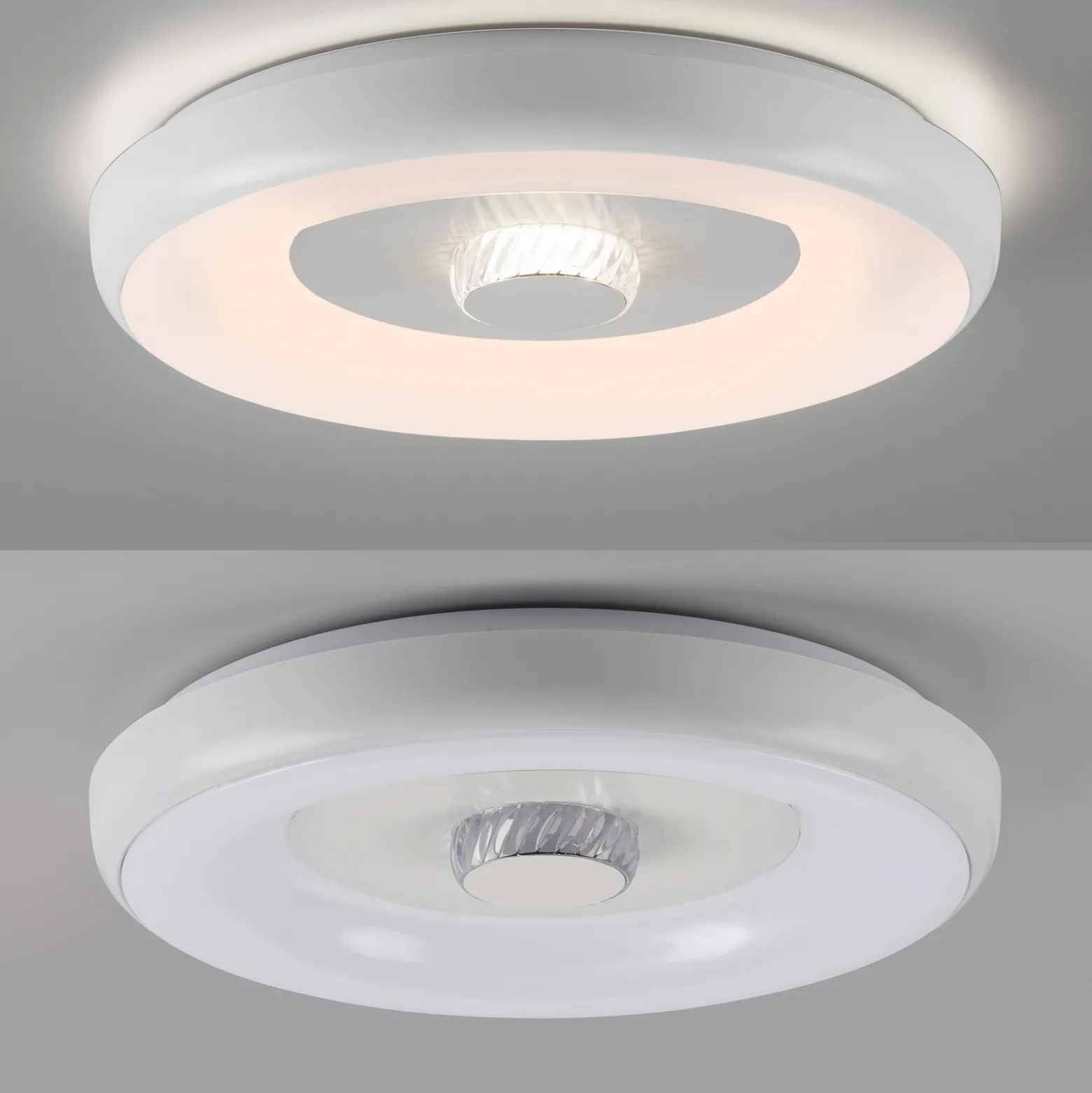 JUST LIGHT. LED-kattovalaisin LOLAsmart Vertigo, valkoinen