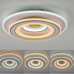 JUST LIGHT. LED-kattovalaisin Tolago, Ø 40 cm, CCT, himmennettävä