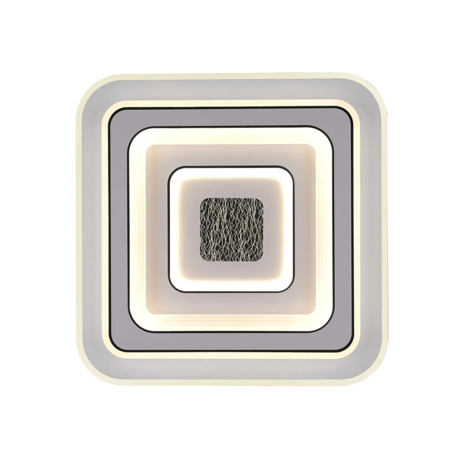 JUST LIGHT. LED-kattovalaisin Tolago, 49x49 cm, CCT, himmennettävä