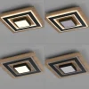 JUST LIGHT. LED-kattovalaisin Tola, kulmikas, 2-valo, puu, 3000 K