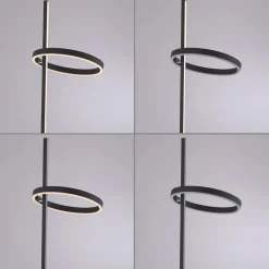 JUST LIGHT. LED-lattiavalo Ritus musta rauta himmennnin 3 000 K
