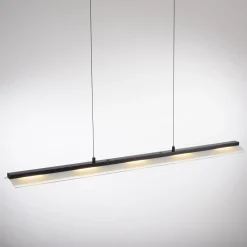 JUST LIGHT. LED-riippuvalaisin Nele, musta, rauta, lasi