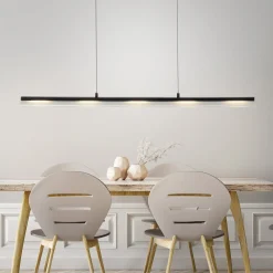 JUST LIGHT. LED-riippuvalaisin Nele, musta, rauta, lasi