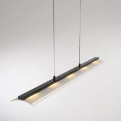 JUST LIGHT. LED-riippuvalaisin Nele, musta, rauta, lasi