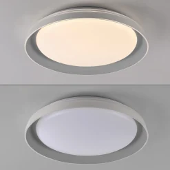 JUST LIGHT. Sati LED-kattovalaisin, muovia, harmaa