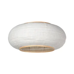 Kaareva lattiavalaisin Sparkled Light, kermanvärinen/harmaa pellava, 240 cm