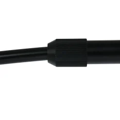 Kaareva lattiavalaisin Sparkled Light, musta/kermanvärinen nailon, 240 cm