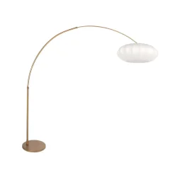 Kaareva maavalaisin Sparkled Light pronssi/valkoinen, 240 cm, silkki