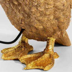 KARE Animal Duck pöytävalaisin, jossa on kankainen varjostin
