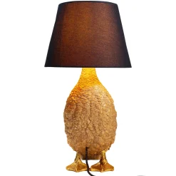 KARE Animal Duck pöytävalaisin, jossa on kankainen varjostin