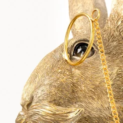 Kare Animal Rabbit -seinävalaisin, kulta, muovi, E27