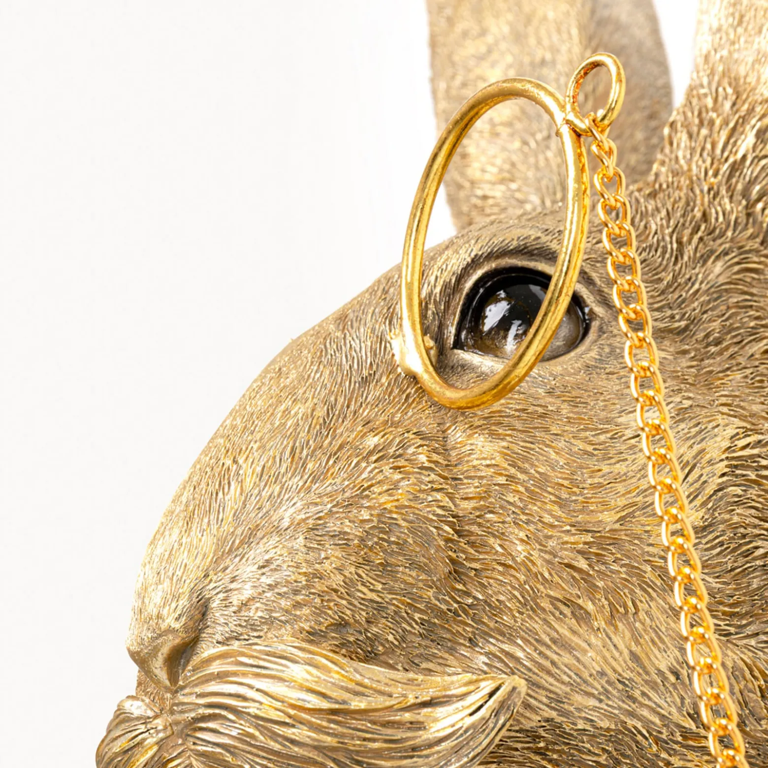 Kare Animal Rabbit -seinävalaisin, kulta, muovi, E27