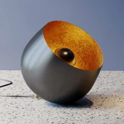 KARE Apollon lattiavalaisin, musta, Ø 50 cm