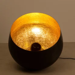 KARE Apollon lattiavalaisin, musta, Ø 50 cm