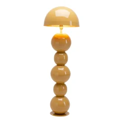 Kare Candy -lattiavalaisin, ruskea, teräs, korkeus 125 cm, E27