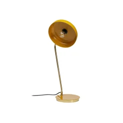KARE Demi pöytävalaisin, keltainen, terästä, korkeus 56 cm