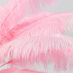 KARE Feather Palm -lattiavalaisin sulilla, pinkki